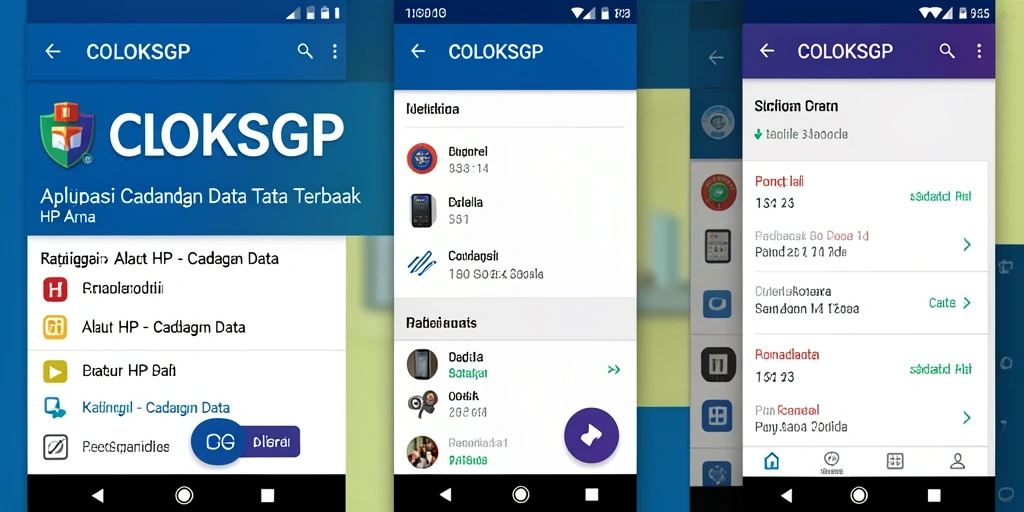 Tampilan antarmuka COLOKSGP yang sederhana dan mudah digunakan.