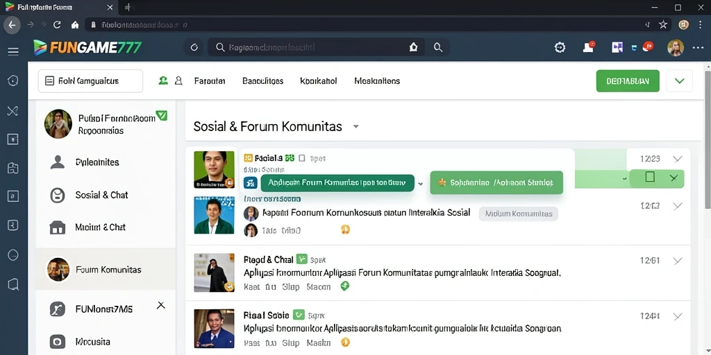 Antarmuka FUNGAME777 yang menarik dan mudah digunakan.