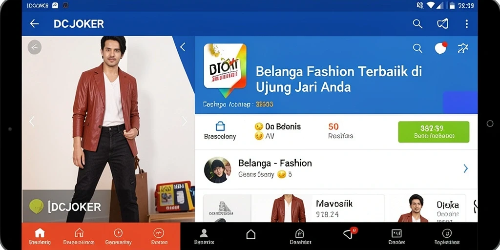 Antarmuka pengguna IDCJOKER yang intuitif dan menarik.