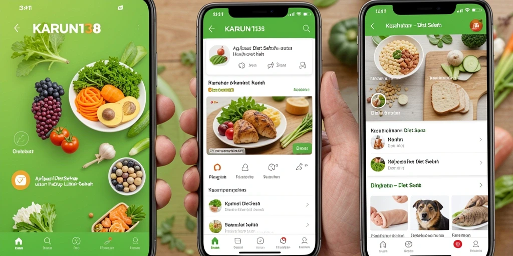 Antarmuka intuitif KARUN138 untuk Diet Sehat.