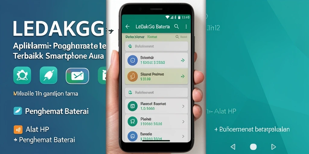 Antarmuka LEDAKGG yang sederhana dan informatif untuk penghematan baterai.