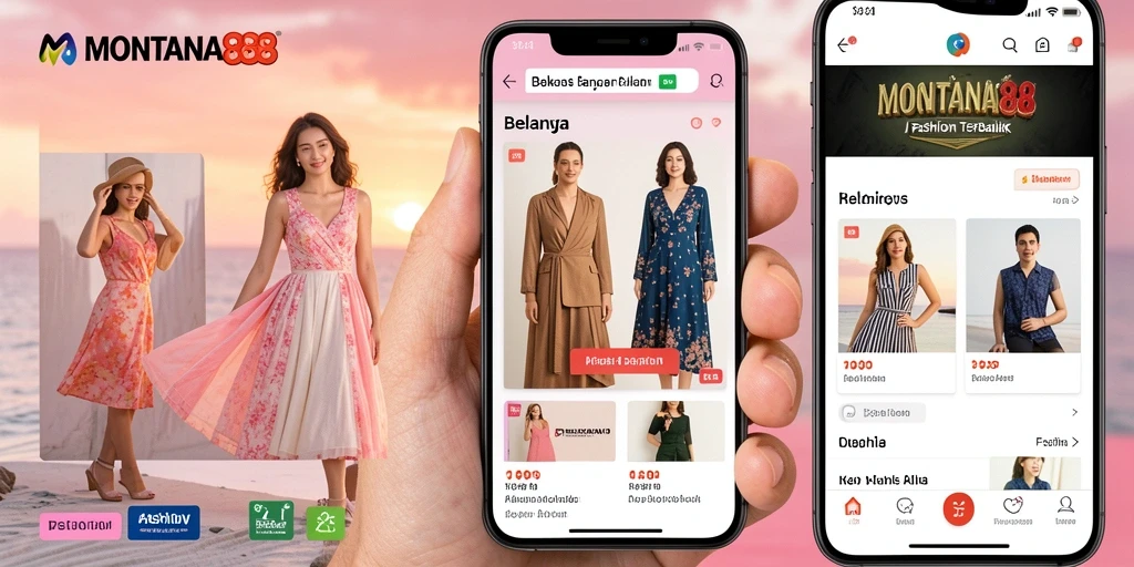 Antarmuka MONTANA88 yang stylish menampilkan koleksi fashion terbaru.