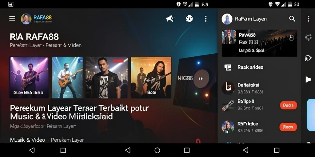 Tampilan antarmuka utama RAFA88 yang sederhana dan intuitif.