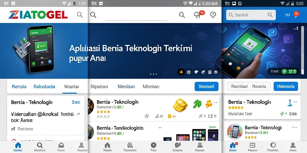 Tampilan antarmuka aplikasi ZIATOGEL yang menarik dan informatif.